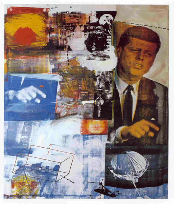 Robert Rauschenberg, Retroactive I, 1964, oil and silkscreen ink on canvas, 84 x 60 in. 